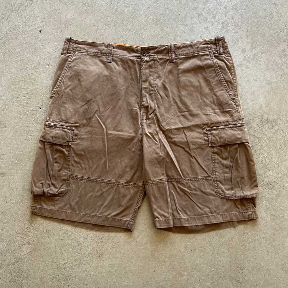 Vintage Arizona Cargo Shorts Size 44 Brown Y2K Skater Cotton Baggy